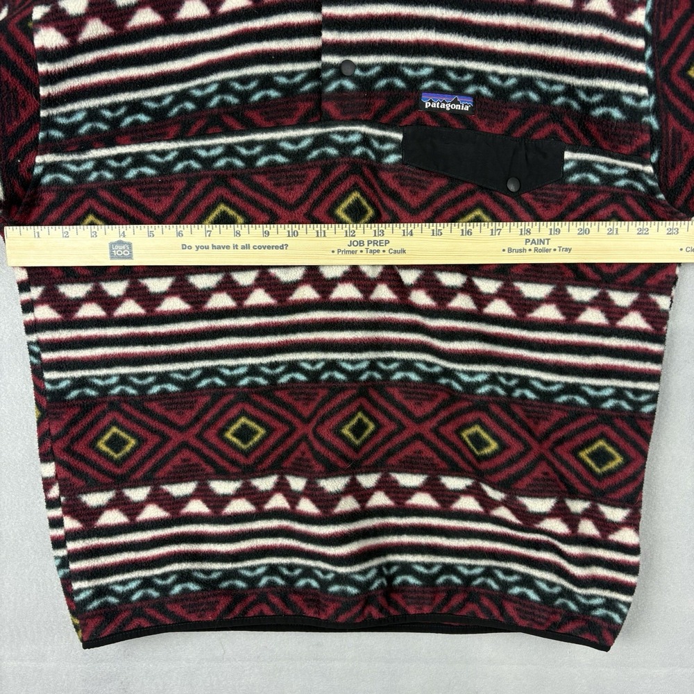 Patagonia Synchilla Snap-T Fleece Pullover Mens Large Aztec Saltillo Cinder Red - Picture 4 of 10